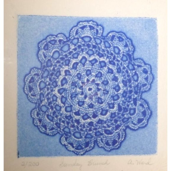 Art - Ann Ward Signed Limited Edition Engraving of Sunday Brunch 2 of 200 - Picture 5 of 14